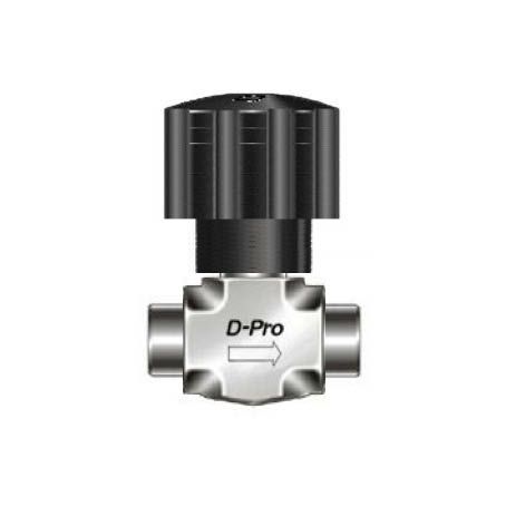 D-Pro Absperrventil mit drehbarer Spindelspitze 1/4 NPT Innengewinde Edelstahl