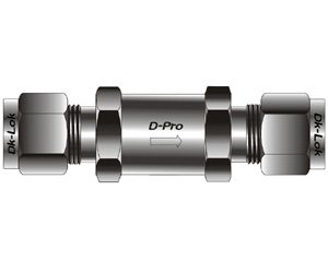 D-Pro Inline Filter Dk-Lok 3/8 40 micron Messing