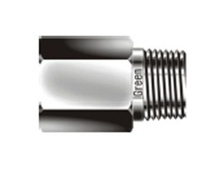 GREEN Fitting Adapter 1/4 NPT a - G 1/4 i  Edelstahl