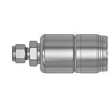 Dk-Lok PTFE Schnellkupplung Körper  1/8  - Dk-Lok 6 mm  Edelstahl
