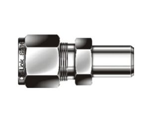 Dk-Lok Anschweißverschraubung 10 mm - 3/8 Pipe durchgebohrt  Edelstahl