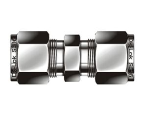 Dk-Lok Gerade Verschraubung 8 mm Messing / Klemmringe Edelstahl