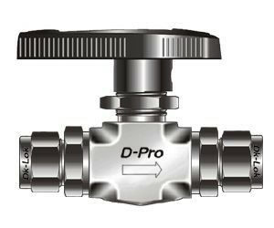 D-Pro Kugelhahn Dk-Lok 8 mm Sitz PTFE Edelstahl
